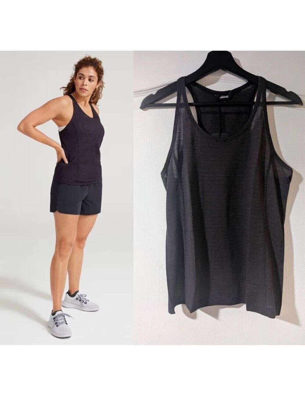 NWT allbirds| Women's Natural Run Tank In Nyx